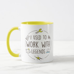 Ich habe mit Legende gearbeitet, Ruhestand Tasse