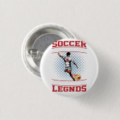 Ich habe mit meinem Kopf Fußball gespielt Button (Vorne & Hinten)