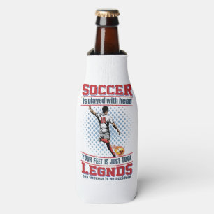 Ich habe mit meinem Kopf Fußball gespielt Flaschenkühler
