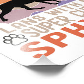 Ich habe mit meiner Sphynx-Katze Pläne Fotodruck (Ecke)