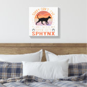 Ich habe mit meiner Sphynx-Katze Pläne Leinwanddruck (Insitu (Schlafzimmer))