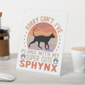 Ich habe mit meiner Sphynx-Katze Pläne Sockelschild (In SItu)