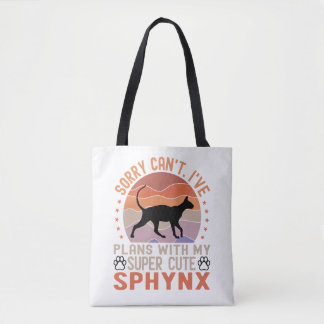 Ich habe mit meiner Sphynx-Katze Pläne Tasche