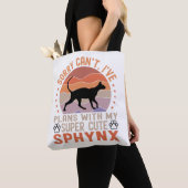 Ich habe mit meiner Sphynx-Katze Pläne Tasche (Von Nahem)