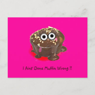 Ich habe Muffin falsch gemacht! Postkarte