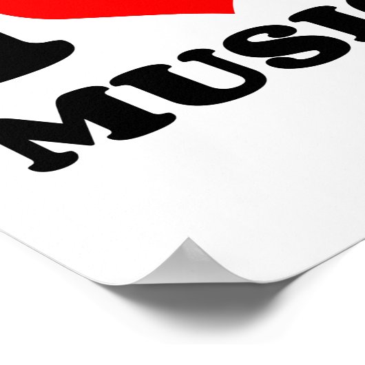 ICH HABE MUSIK POSTER (Ecke)