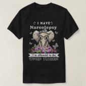 Ich habe Narcolepsy-Bewusstsein T-Shirt (Design vorne)