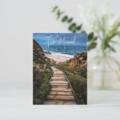 Ich habe neue Adresse Ankündigung Beach Ocean vers (Stehend Vorderseite)