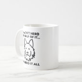 Ich habe nicht die Hälfte von ihm herhalten können Kaffeetasse (Vorderseite Links)