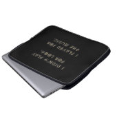 Ich habe nicht für Beute gespielt. Laptopschutzhülle (Vorne Knopf)