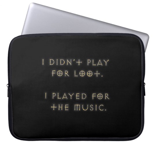 Ich habe nicht für Beute gespielt. Laptopschutzhülle (Vorderseite)