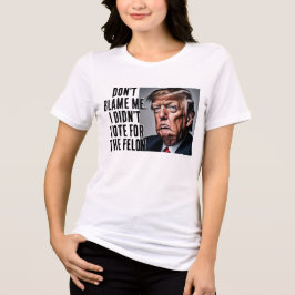 Ich habe nicht für den Felon Trump gestimmt Tri-Blend Shirt