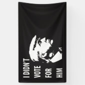 Ich habe nicht für Trump gestimmt Banner (Vertikal)