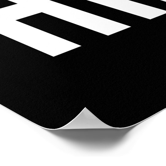 Ich habe nicht für Trump gestimmt Poster (Ecke)