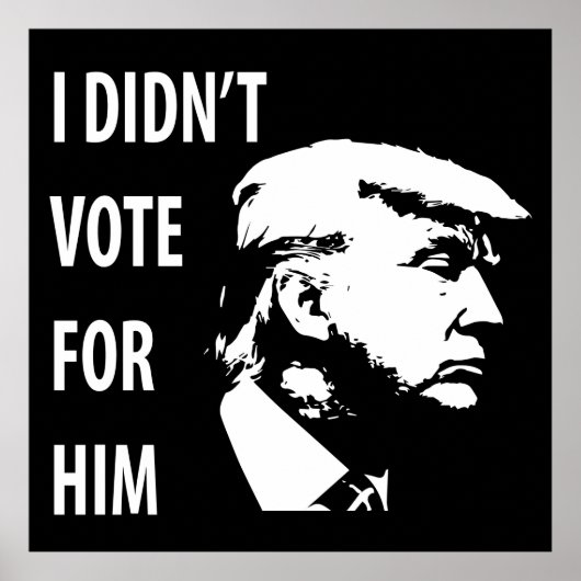 Ich habe nicht für Trump gestimmt Poster (Vorne)