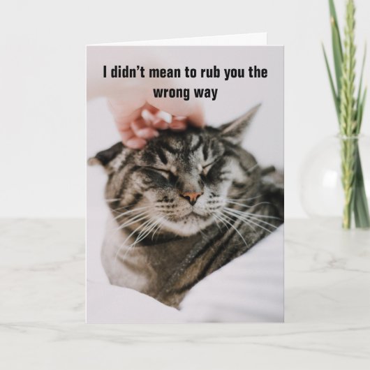 Ich habe nicht Gemein, dir den falschen Weg zu rau Karte (Vorderseite)