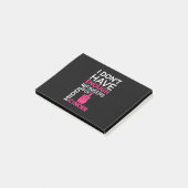 Ich habe nicht genug Mittelfinger für den Krebs Post-it Klebezettel (angewinkelt)