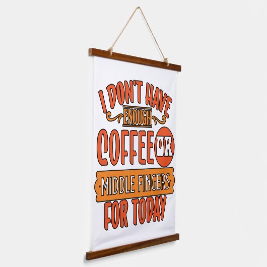 Ich habe nicht genug wandteppich mit holzrahmen (Gewinkelt)