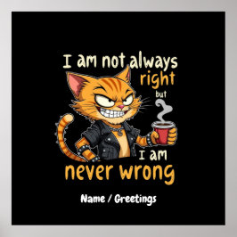 Ich habe nicht immer recht, aber ich habe nie Unre Poster