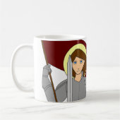 Ich habe nicht - Jeanne d'Arc Angst Kaffeetasse (Links)