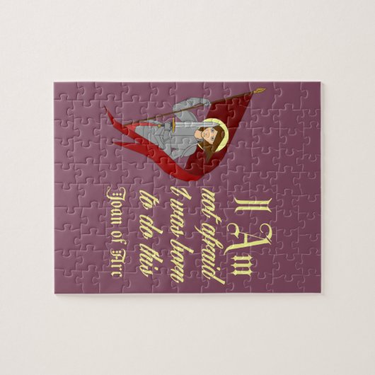 Ich habe nicht - Jeanne d'Arc Angst Puzzle (Horizontal)