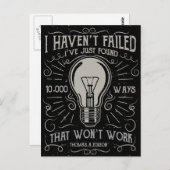 Ich habe nicht versagt, dass ich einfach Wege gefu Postkarte (Vorne/Hinten)