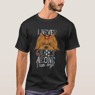 Ich habe nie allein gequilt, dass ich Hunde nähen  T-Shirt