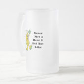 Ich habe nie ein Bier gesehen, das mir nicht gefie Mattglas Bierglas (Vorderseite Links)