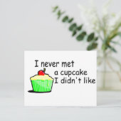 Ich habe nie einen Kuchen gegessen, den ich nicht  Postkarte (Stehend Vorderseite)