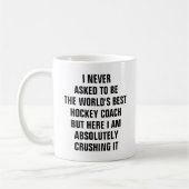 Ich habe nie gefragt, der weltbeste Hockeytrainer  Kaffeetasse (Links)