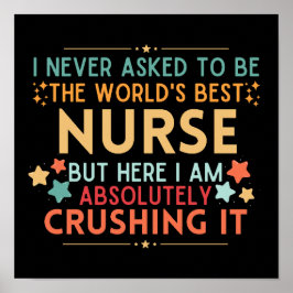 Ich habe nie Gefragt, die beste Krankenschwester d Poster