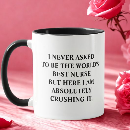 Ich habe nie Gefragt, die lustige Krankenschwester Tasse