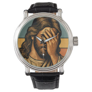 Ich habe nie gesagt, Jesus Meme Funny Christlich Armbanduhr