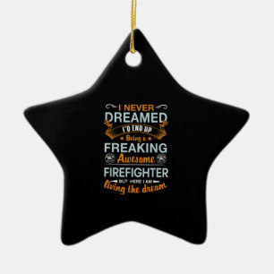 Ich habe nie geträumt, dass ich am Ende Phantastis Keramik Ornament