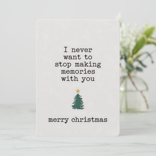 Ich habe nie Gewollt, aufhören, mit dir Erinnerung Einladung (Stehend Vorderseite)