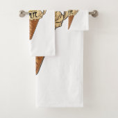 Ich habe niedliches Bananeneis gespalten Badhandtuch Set (Insitu)