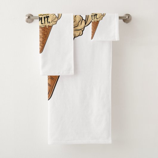 Ich habe niedliches Bananeneis gespalten Badhandtuch Set (Insitu)