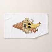 Ich habe niedliches Bananeneis gespalten Badhandtuch Set (Handtuch)