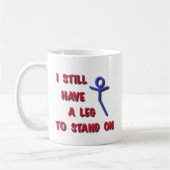 Ich habe noch ein Bein, zum auf Strichmännchen Kaffeetasse (Links)