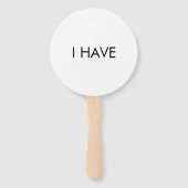 Ich habe noch nie zwei Seiten Spielspass Schwarz-w Fächer (Rückseite)