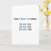 Ich habe nur 3 Dinge gewollt Karte (Gelbe Blume)