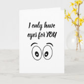 ICH HABE NUR "AUGEN FÜR SIE"-KARTE KARTE (Gelbe Blume)