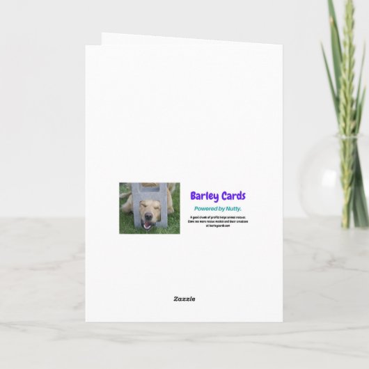 Ich habe nur Augen für Sie niedlichen Hund Valenti Karte (Rückseite)