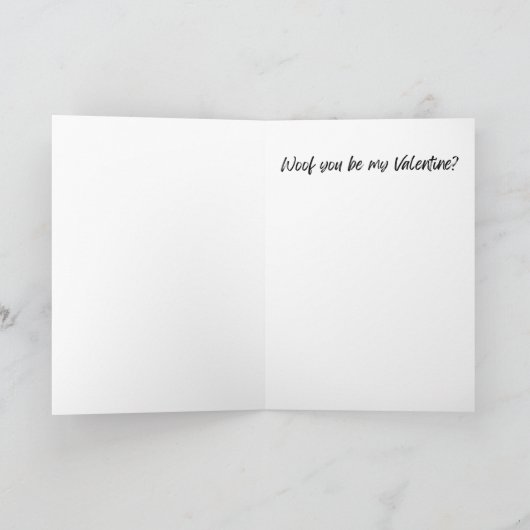 Ich habe nur Augen für Sie niedlichen Hund Valenti Karte (Innenseite)
