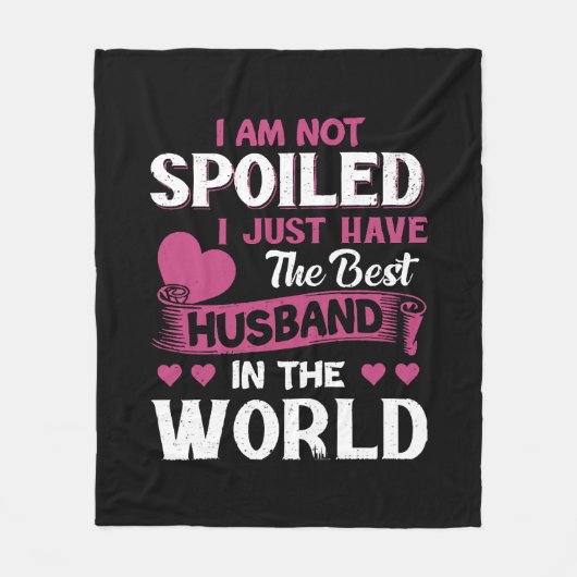 Ich habe nur das beste Ehemann der Welt Fleecedecke (Vorderseite)