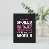 Ich habe nur das beste Ehemann der Welt Postkarte (Stehend Vorderseite)