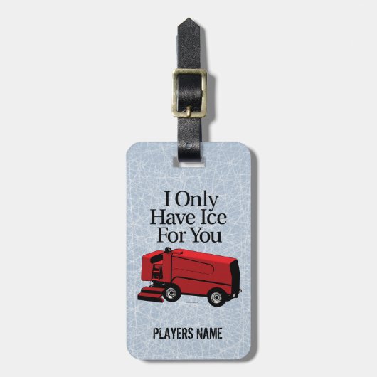 Ich habe nur Eis für dich (Hockey-Gepäckmarke) Gepäckanhänger (Vorderseite vertikal)