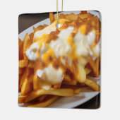 Ich habe nur Freunde für dich | Funny Cheesy Fries Keramikornament (Links)