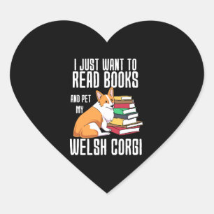 Ich habe nur Gewollt, Bücher zu lesen und meinen w Herz-Aufkleber