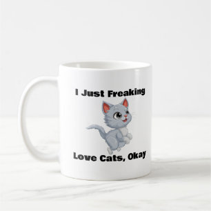 Ich habe nur Liebe-Katzen gefriert, okay, Cat Coff Kaffeetasse